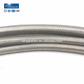 Tuyau de téflon PTFE tressé extérieur de fil de 3/4 de pouce flexible flexible à hautes températures